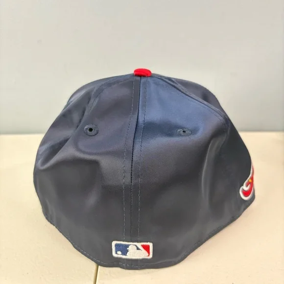 New Era Atlanta Braves Spring Satin 59FIFTY Fitted Hat Baseball Cap Adult 7 1/4 - Picture 4 of 8